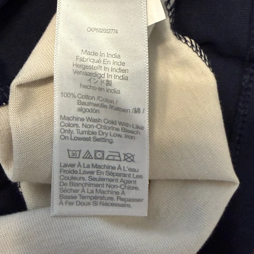 Madewell Women’s Short sleeve Pieced Boxy Fit Squid Polo Shirt Top NWT M Navy